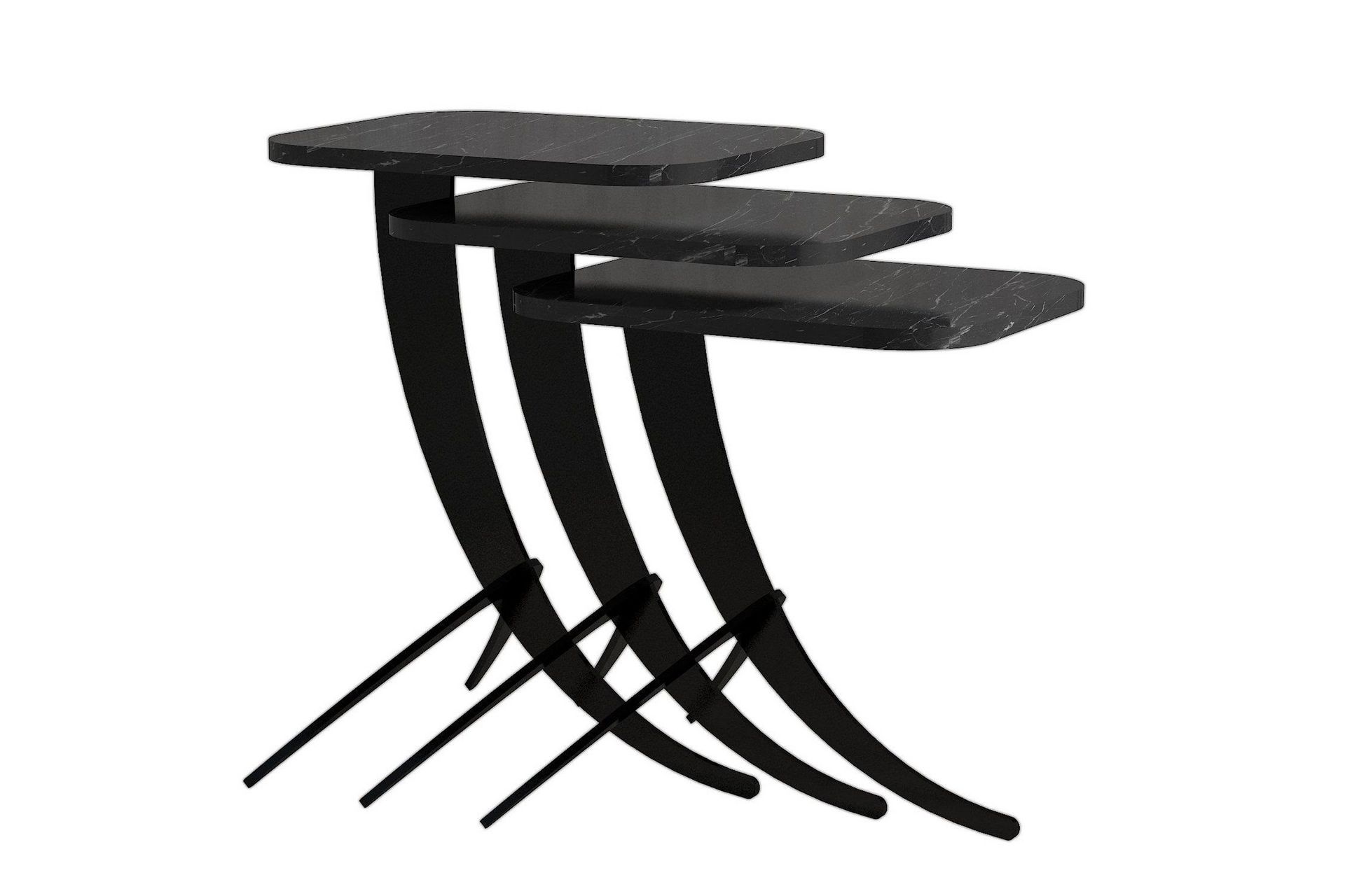 Erykah Settbord 45 cm - Svart