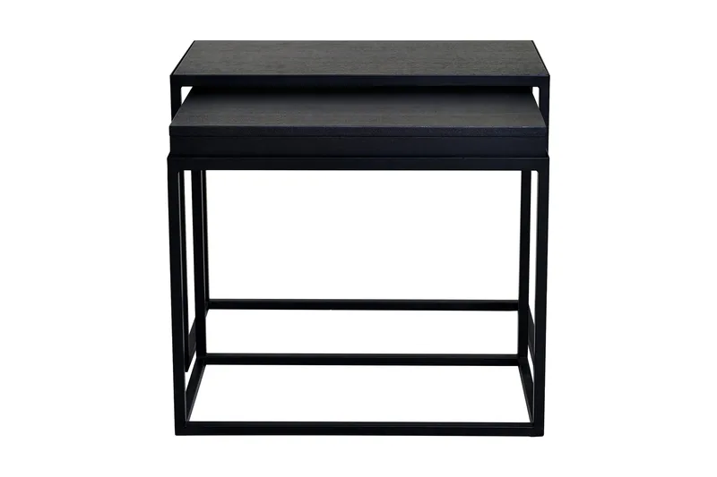 Kapelvej Settbord 60 cm 2 Bord, Svart