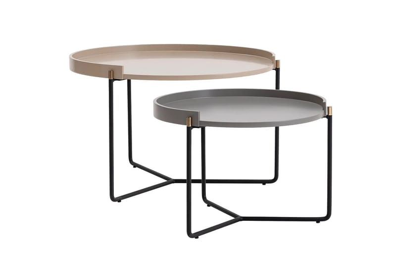 Manisha Settbord - Beige - Møbler - Bord - Avlastningsbord - Settbord