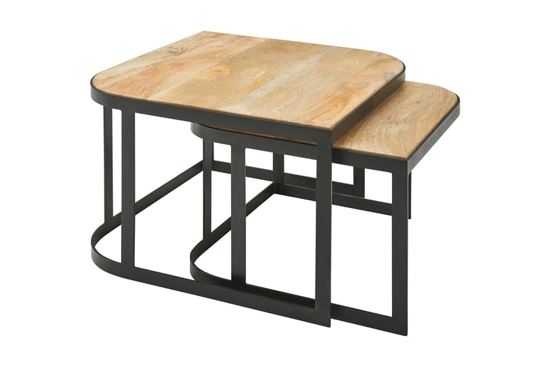 Willowdale Settbord 60 cm - Brun / Svart - Møbler - Bord - Avlastningsbord - Settbord