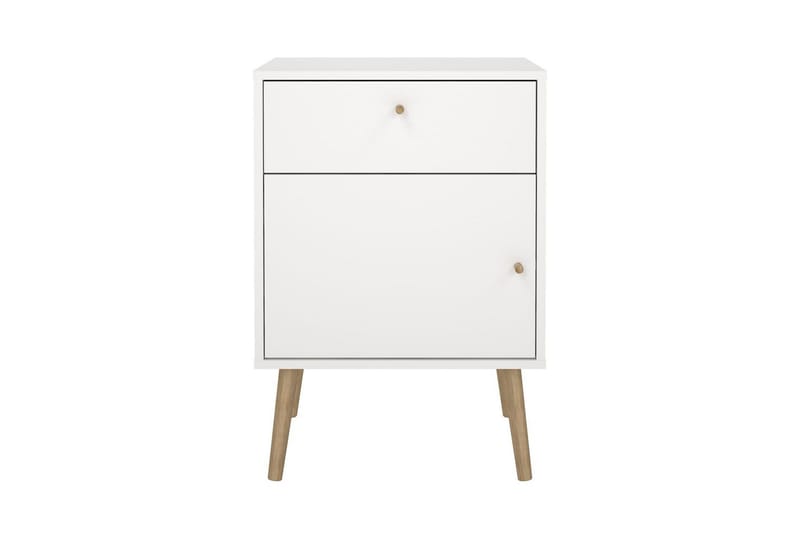 Shinta Nattbord 50 cm - Hvit - Møbler - Bord - Avlastningsbord - Sengebord & nattbord