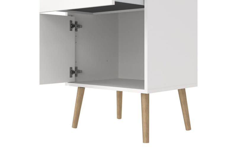 Shinta Nattbord 50 cm - Hvit - Møbler - Bord - Avlastningsbord - Sengebord & nattbord