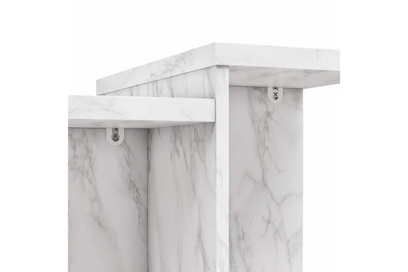 Side-/endebord Brielle Hvit marmor - Hvit marmor - Møbler - Bord - Avlastningsbord - Lampebord & sidebord