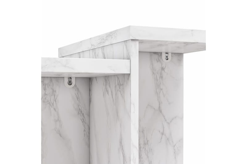 Side-/endebord Brielle Hvit marmor - Hvit marmor - Møbler - Bord - Avlastningsbord - Lampebord & sidebord