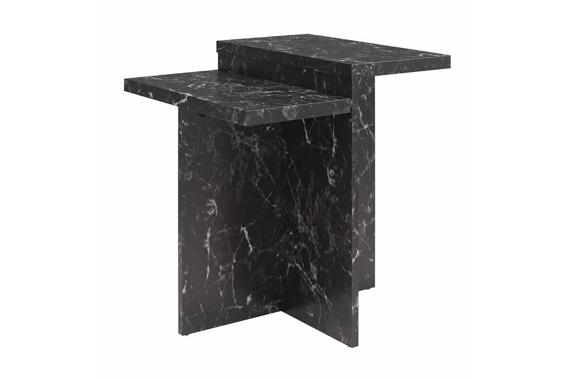 Side-/endebord Brielle Svart marmor - Svart marmor