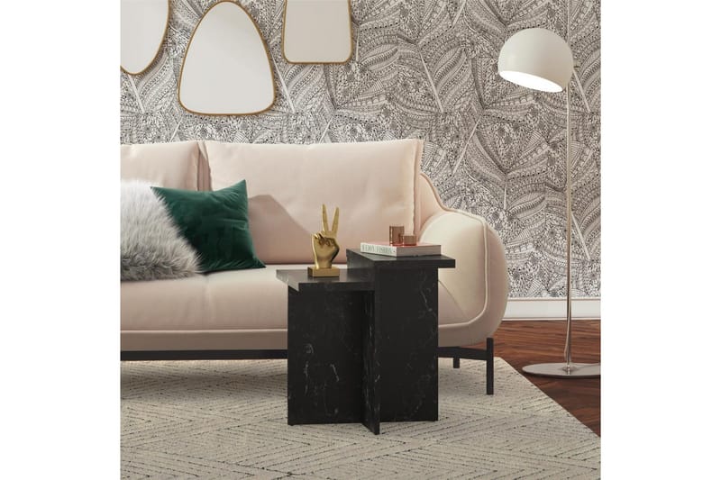 Side-/endebord Brielle Svart marmor - Svart marmor - Møbler - Bord - Avlastningsbord - Lampebord & sidebord