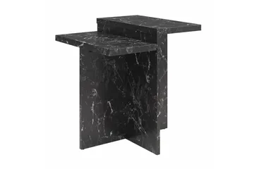 Side-/endebord Brielle Svart marmor - Svart marmor - Møbler - Bord - Avlastningsbord - Lampebord & sidebord
