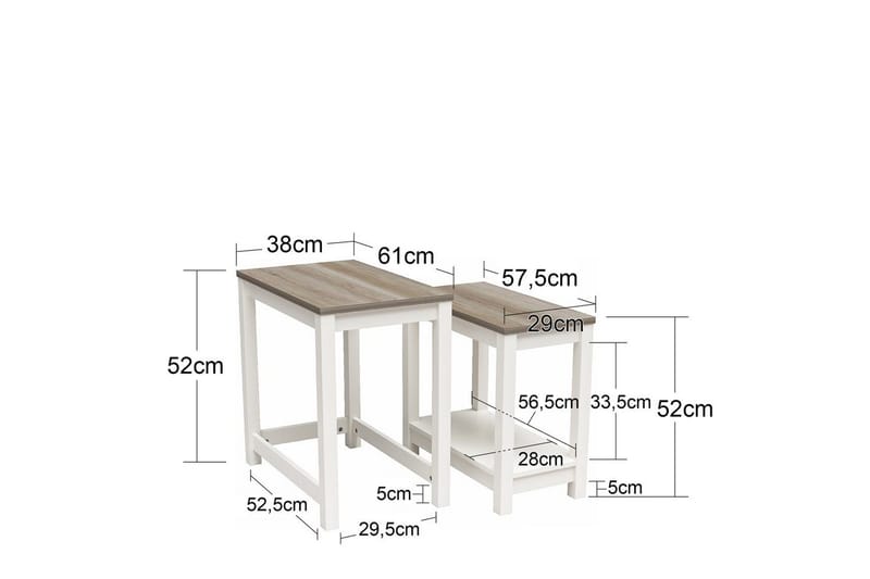 Side-/endebord Chapel Hill - Møbler - Bord - Avlastningsbord - Lampebord & sidebord