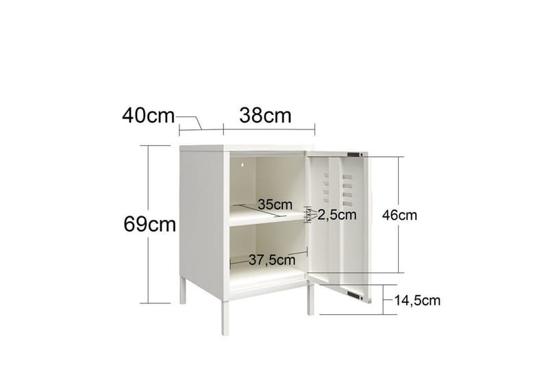 Side-/endebord Mission District Svart - Svart - Møbler - Bord - Avlastningsbord - Lampebord & sidebord