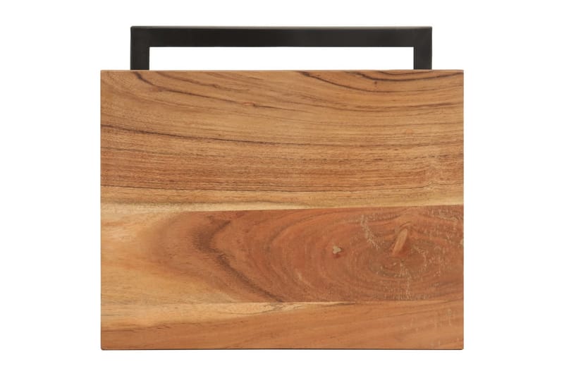 Sidebord 2 stk 31,5x24,5x64,5 cm heltre akasie - Brun - Møbler - Bord - Avlastningsbord - Lampebord & sidebord