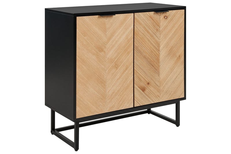 Sidebord Alaska Sort, Lyst Tre - Sort, Lyst Tre - Møbler - Bord - Avlastningsbord - Lampebord & sidebord
