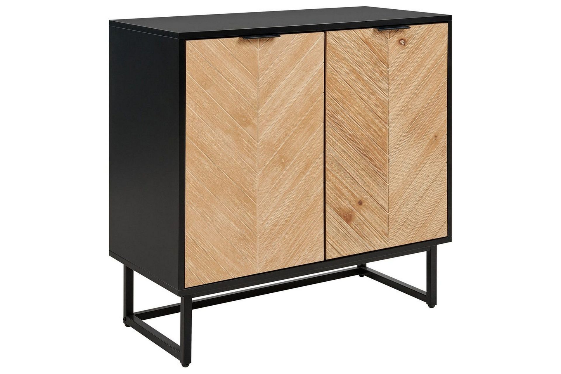 Sidebord Alaska Sort, Lyst Tre - Sort, Lyst Tre