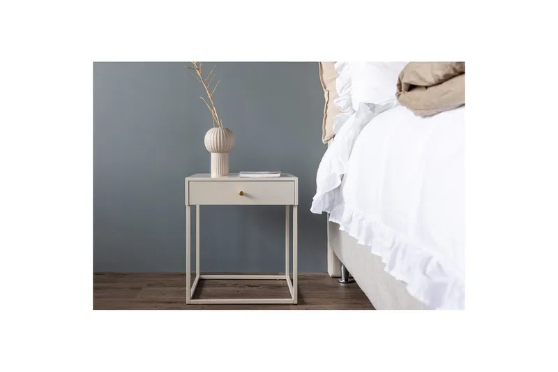 Sidebord Bakal Beige - Beige - Møbler - Bord - Avlastningsbord - Lampebord & sidebord