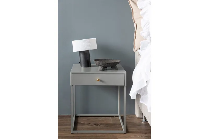 Sidebord Bakal Lys grå - Lys grå - Møbler - Bord - Avlastningsbord - Lampebord & sidebord