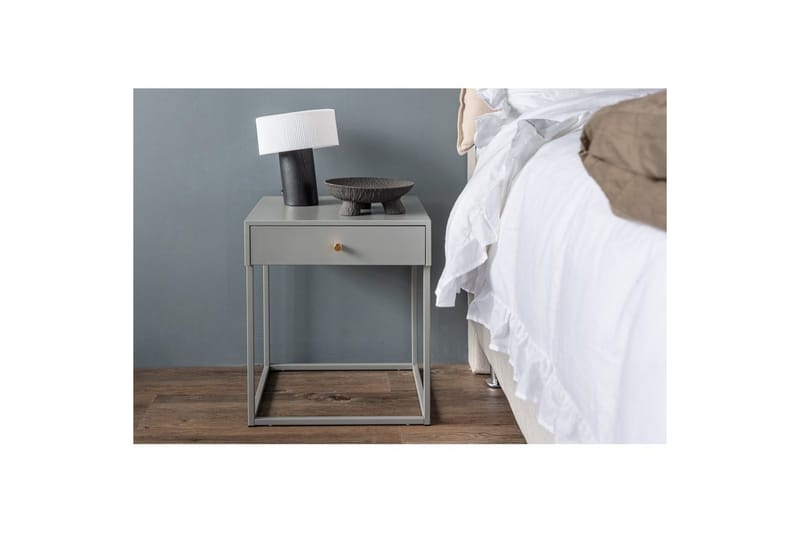 Sidebord Bakal Lys grå - Lys grå - Møbler - Bord - Avlastningsbord - Lampebord & sidebord