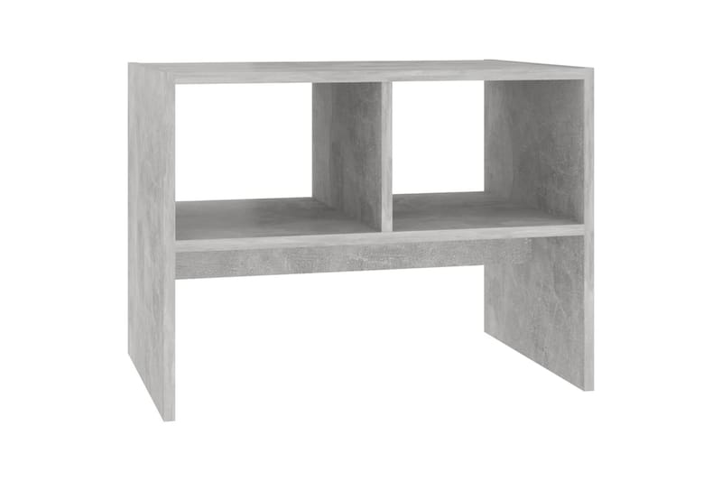 Sidebord betonggrå 60x40x45 cm sponplate - Grå - Lampebord & sidebord - Brettbord og småbord