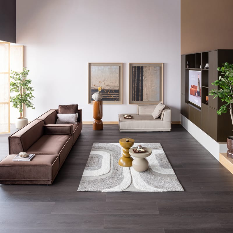 Sidebord Bova 45 cm rundt - Brun - Møbler - Bord - Avlastningsbord - Lampebord & sidebord