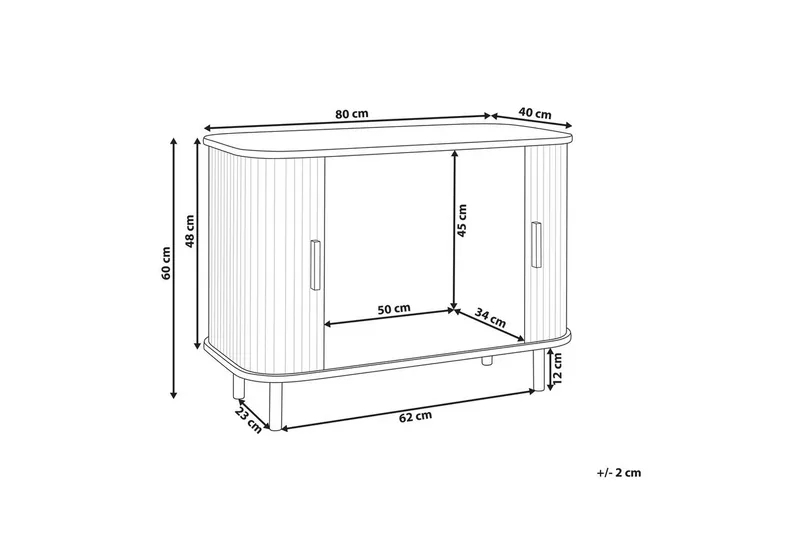 Sidebord Bradley - Møbler - Bord - Avlastningsbord - Lampebord & sidebord