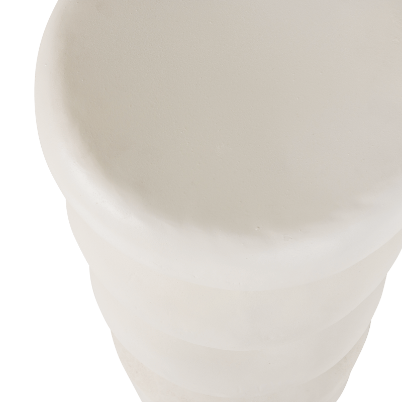 Sidebord Brilo 29 cm rundt - Krem - Møbler - Bord - Avlastningsbord - Lampebord & sidebord