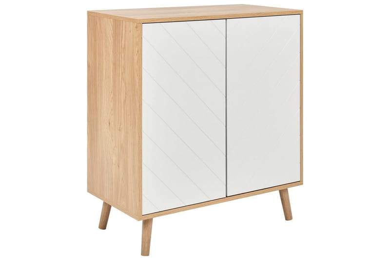 Sidebord Bristow Hvit, lyst tre - Hvit, lyst tre - Møbler - Bord - Avlastningsbord - Lampebord & sidebord