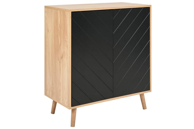 Sidebord Bristow Sort, Lyst Tre - Sort, Lyst Tre - Møbler - Bord - Avlastningsbord - Lampebord & sidebord