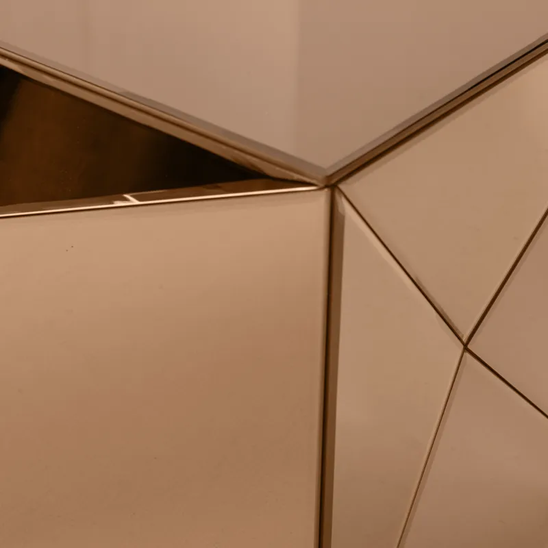 Sidebord Glintz 40 cm - Brun - Møbler - Bord - Avlastningsbord - Lampebord & sidebord