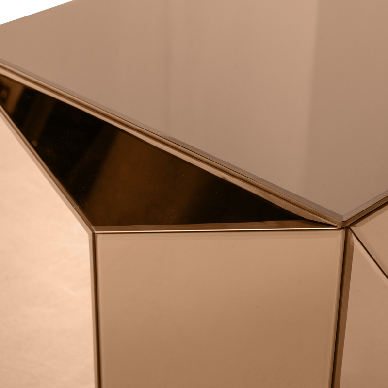 Sidebord Glintz 40 cm - Brun - Møbler - Bord - Avlastningsbord - Lampebord & sidebord