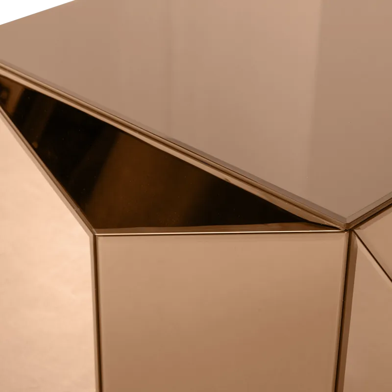 Sidebord Glintz 40 cm - Brun - Møbler - Bord - Avlastningsbord - Lampebord & sidebord