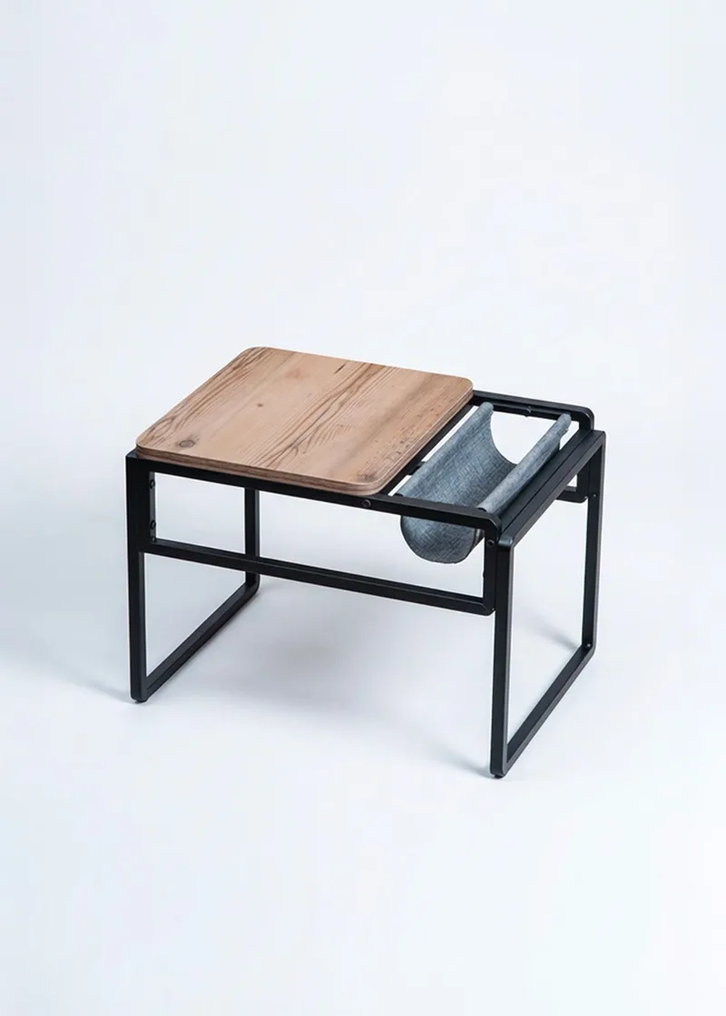 Sidebord Hanah Home Brut (40 x 64 x 45 cm) Atlantic Pine Svart, undefined