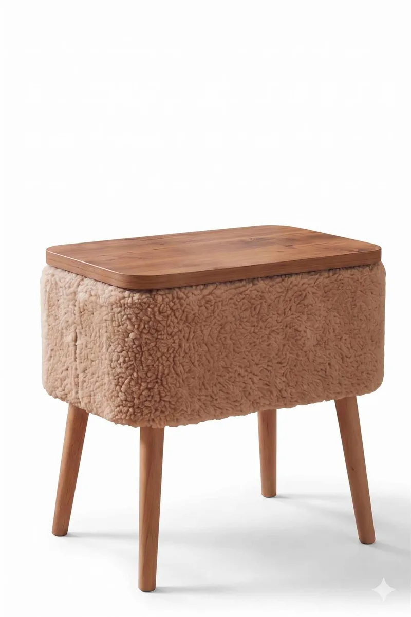 Sidebord Hanah Home Parkway Small (60 x 65 x 30 cm) Beige, Beige