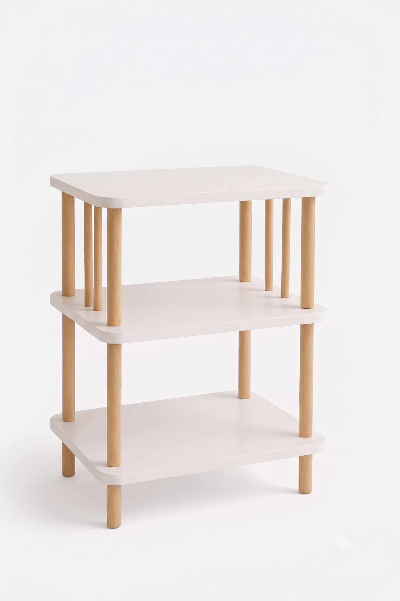 Sidebord Hanah Home Pika Tray (40 x 75 x 30 cm) Hvit - Hvit