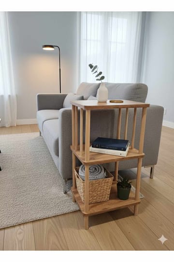 Sidebord Hanah Home Pika Tray (40 x 75 x 30 cm) Furu - Furu - Møbler - Bord - Avlastningsbord - Lampebord & sidebord