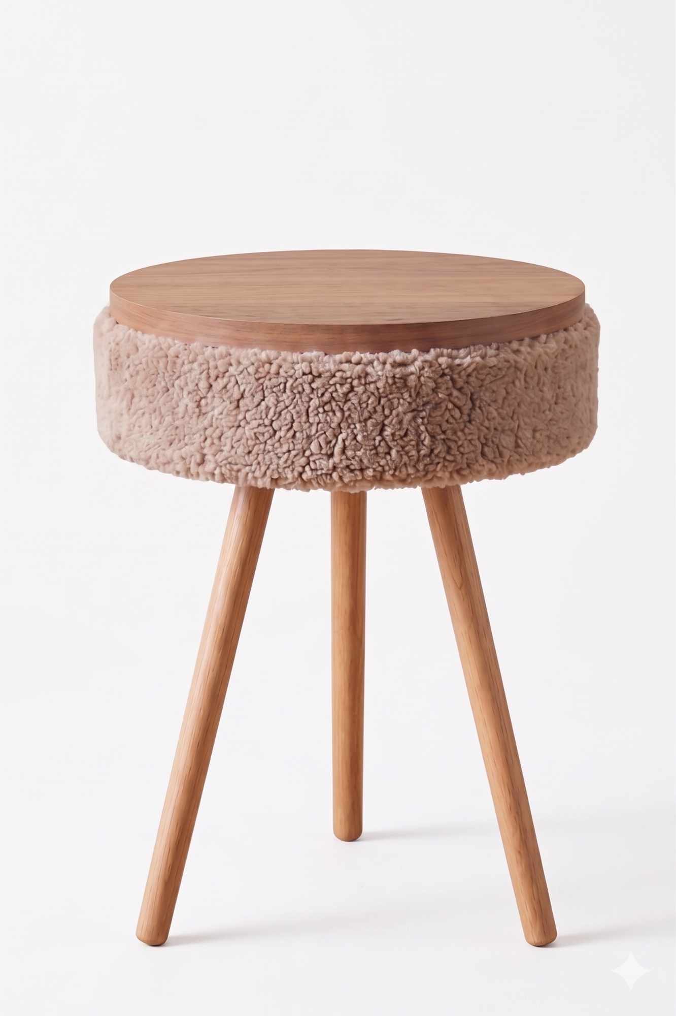 Sidebord Hanah Home Parkway Mini (Ø33 x H55 cm) Beige - Beige
