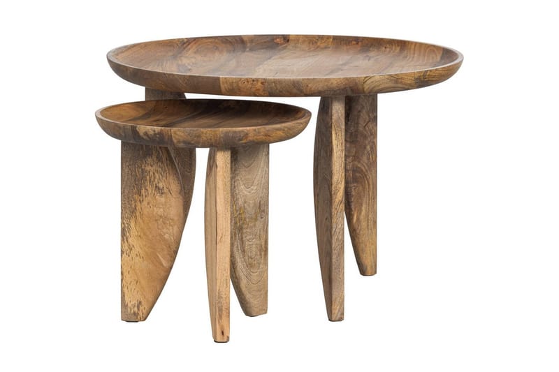 Sidebord High Heels Sett med 2 - Naturlig - Møbler - Bord - Avlastningsbord - Lampebord & sidebord