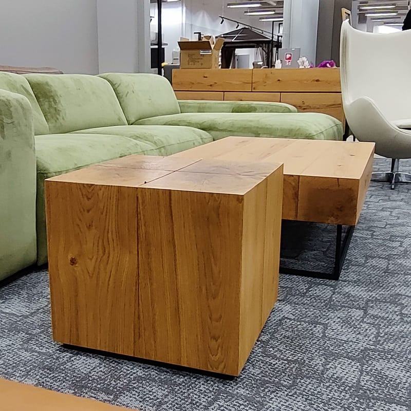 Sidebord HOME4YOU Bronte 50x50x45 cm eik - brun - Møbler - Bord - Avlastningsbord - Lampebord & sidebord