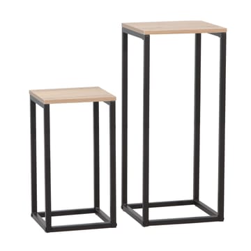 Sidebord HOME4YOU Hannes 2 stk sett 26x26x60 cm 22x22x40 cm Rustikk melamin - rustikk melamin - Møbler - Bord - Avlastningsbord - Settbord