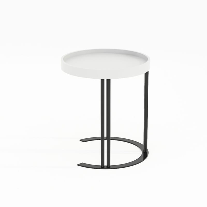 Sidebord HOME4YOU Keira 40x45 cm Hvit - hvit - Møbler - Bord - Avlastningsbord - Lampebord & sidebord