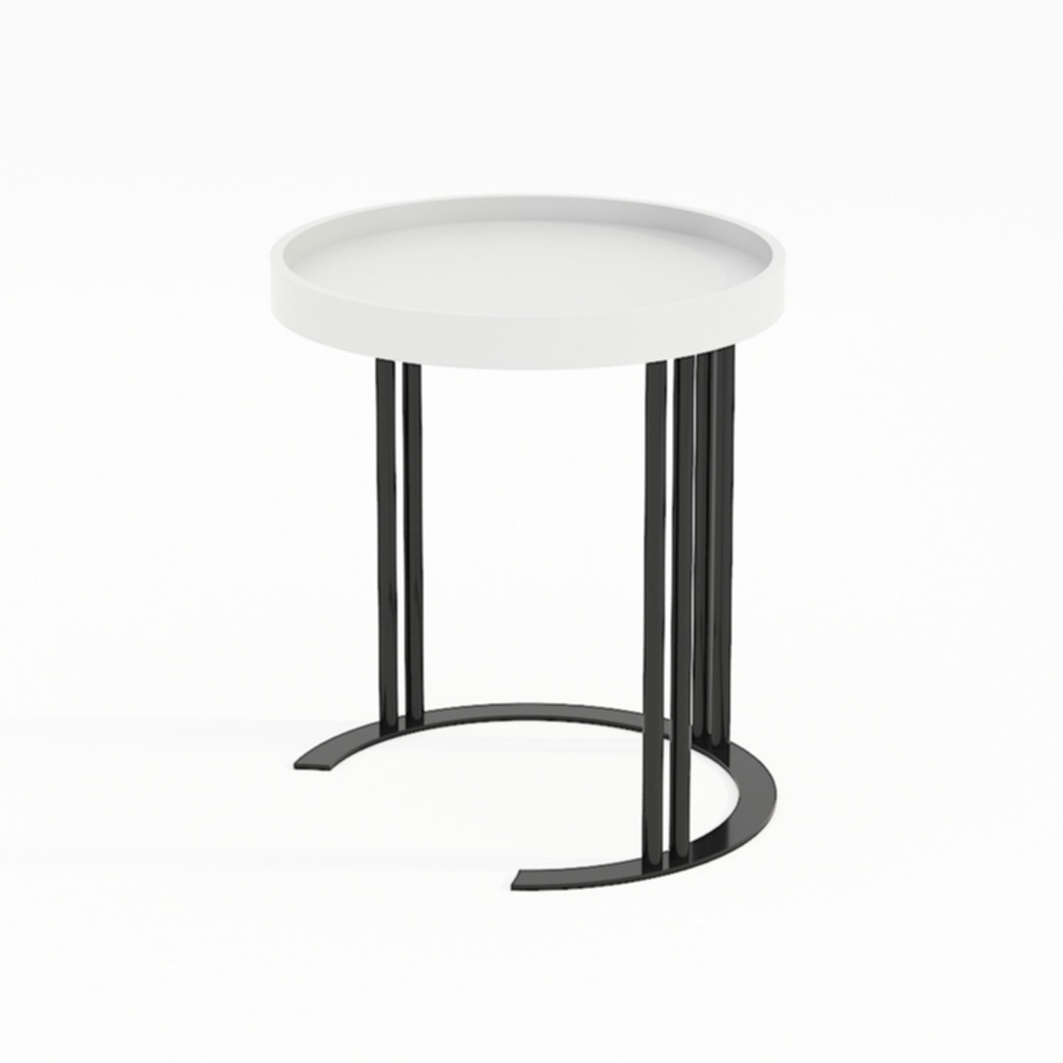 Sidebord HOME4YOU Keira 40x45 cm Hvit - hvit