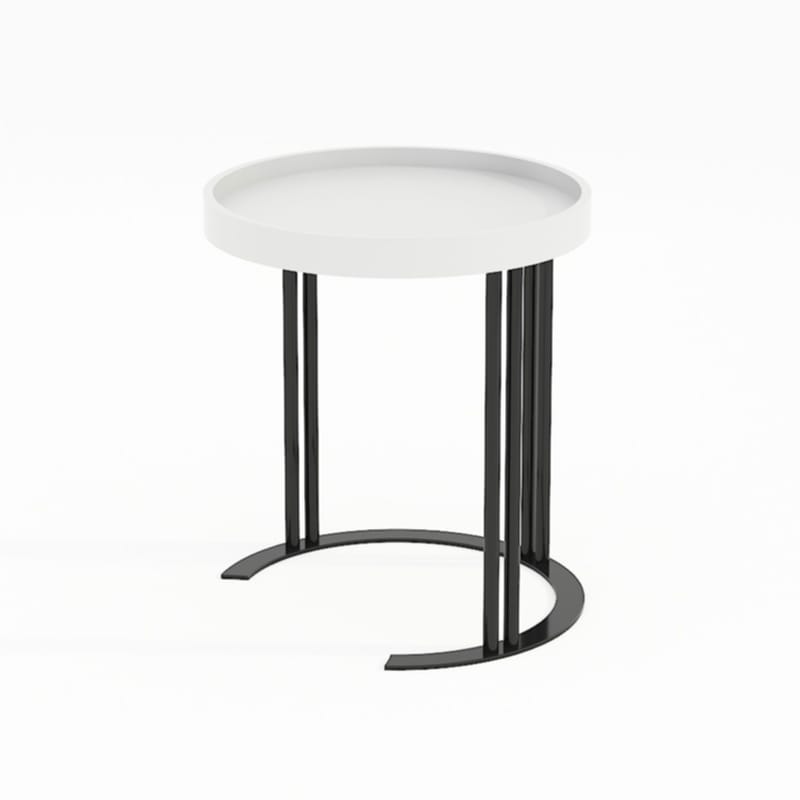Sidebord HOME4YOU Keira 40x45 cm Hvit, hvit
