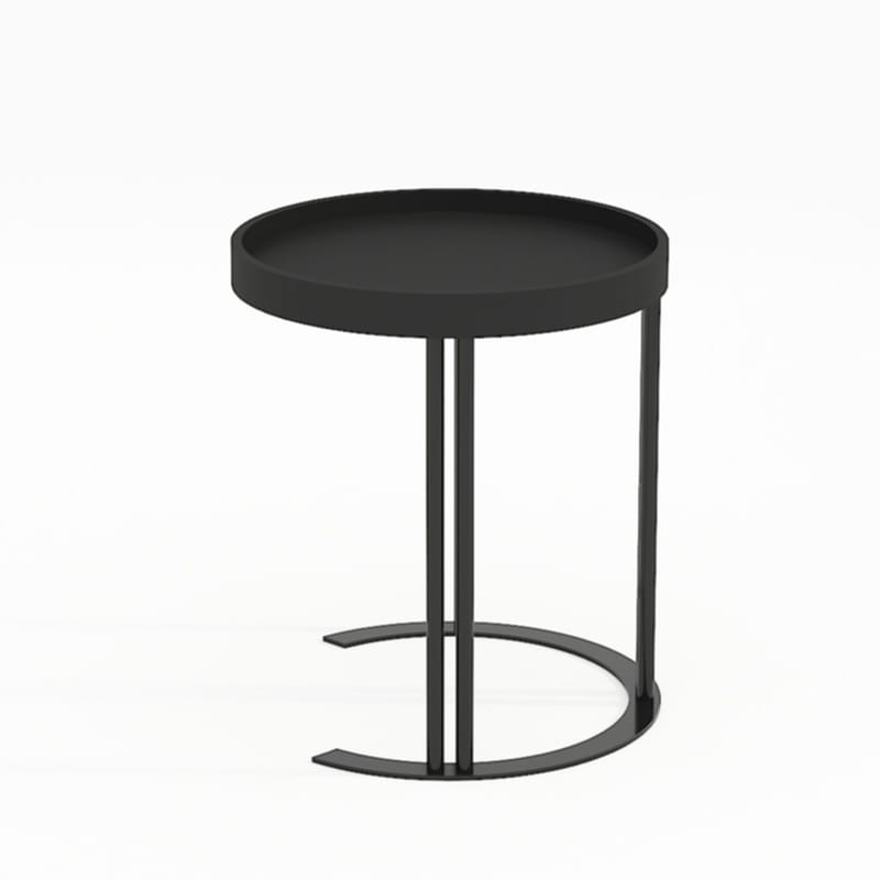 Sidebord HOME4YOU Keira 40x45 cm Svart - svart - Møbler - Bord - Avlastningsbord - Lampebord & sidebord