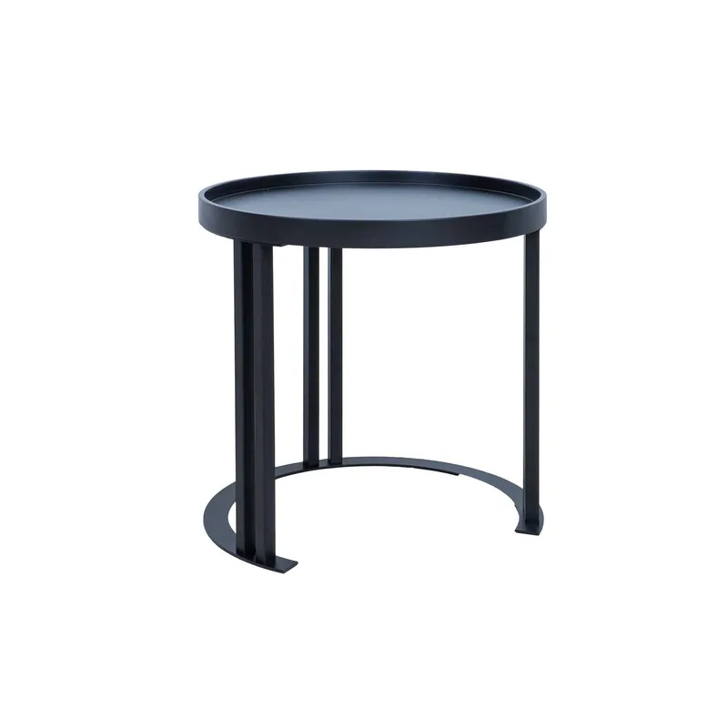 Sidebord HOME4YOU Keira 50x50 cm Svart - svart - Møbler - Bord - Avlastningsbord - Lampebord & sidebord