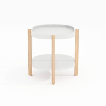 Sidebord HOME4YOU Norah 40x40x60 cm Hvit - hvit - Møbler - Bord - Avlastningsbord - Lampebord & sidebord