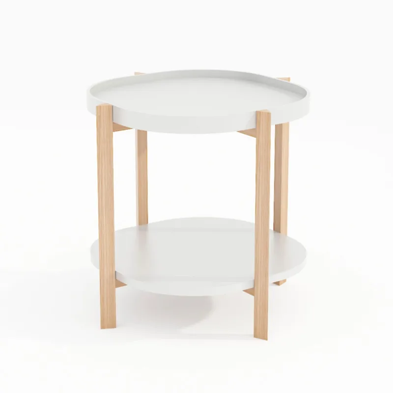 Sidebord HOME4YOU Norah 50x50x55 cm Hvit, hvit