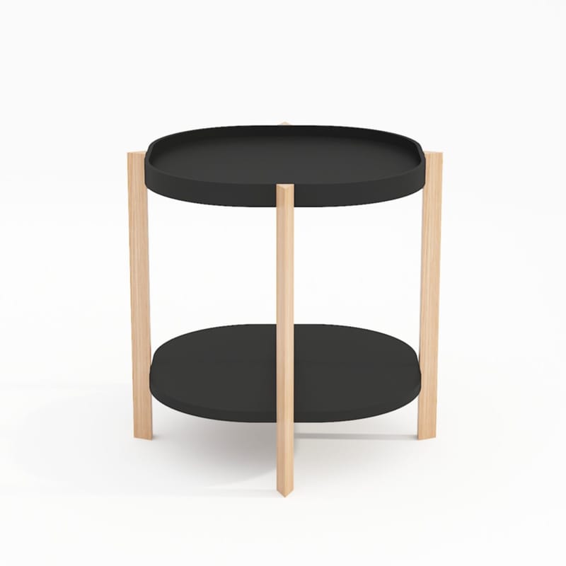 Sidebord HOME4YOU Norah 50x50x55 cm Svart - svart - Møbler - Bord - Avlastningsbord - Lampebord & sidebord