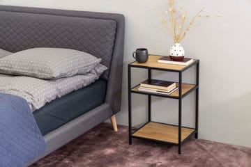 Sidebord HOME4YOU Seaford 42x35x63 cm eik - eik - Møbler - Bord - Avlastningsbord - Sengebord & nattbord