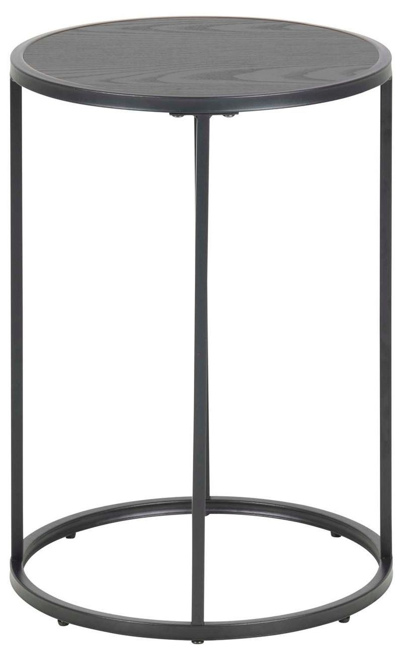 Sidebord HOME4YOU Seaford D40x55 cm svart - svart - Møbler - Bord - Avlastningsbord - Lampebord & sidebord