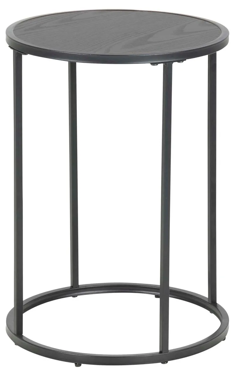 Sidebord HOME4YOU Seaford D40x55 cm svart, svart