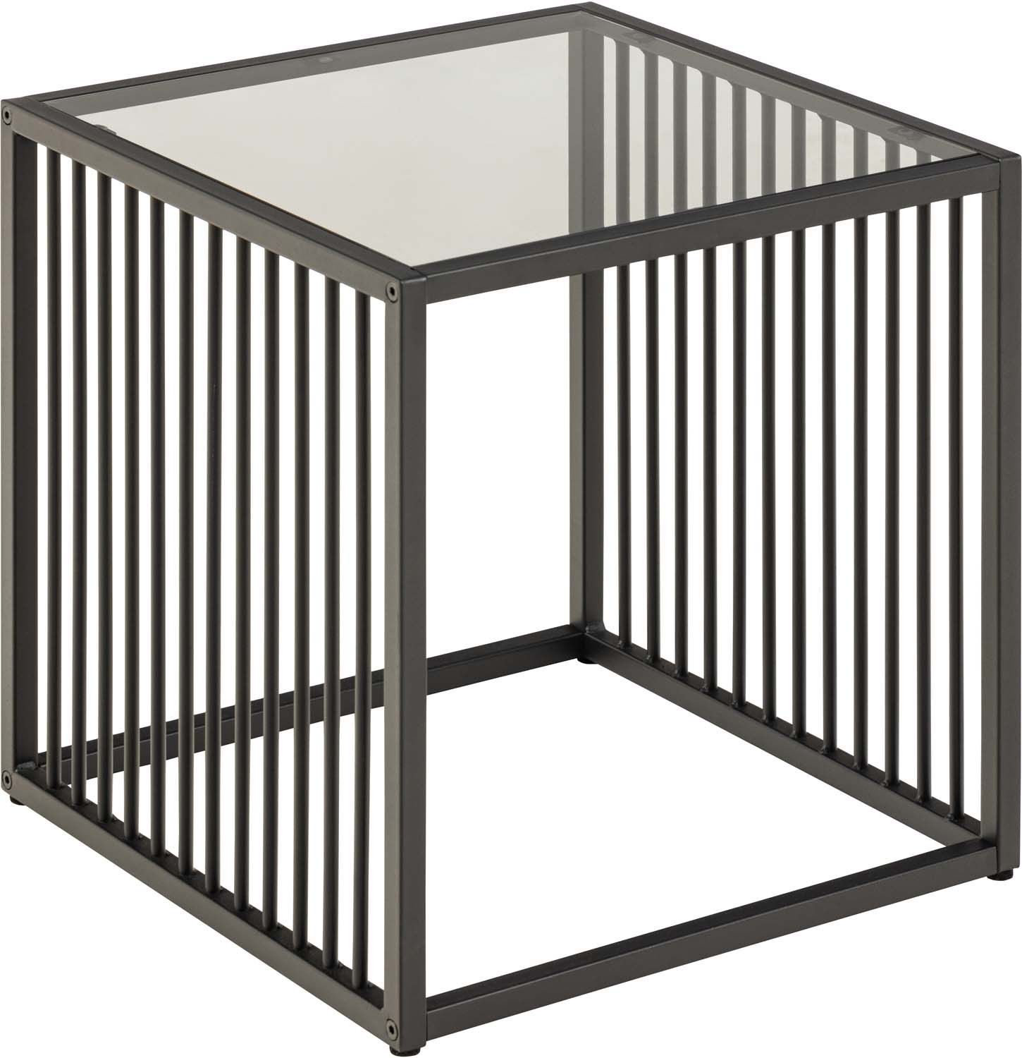 Sidebord HOME4YOU Strington 40x40x40 cm Grå - grå