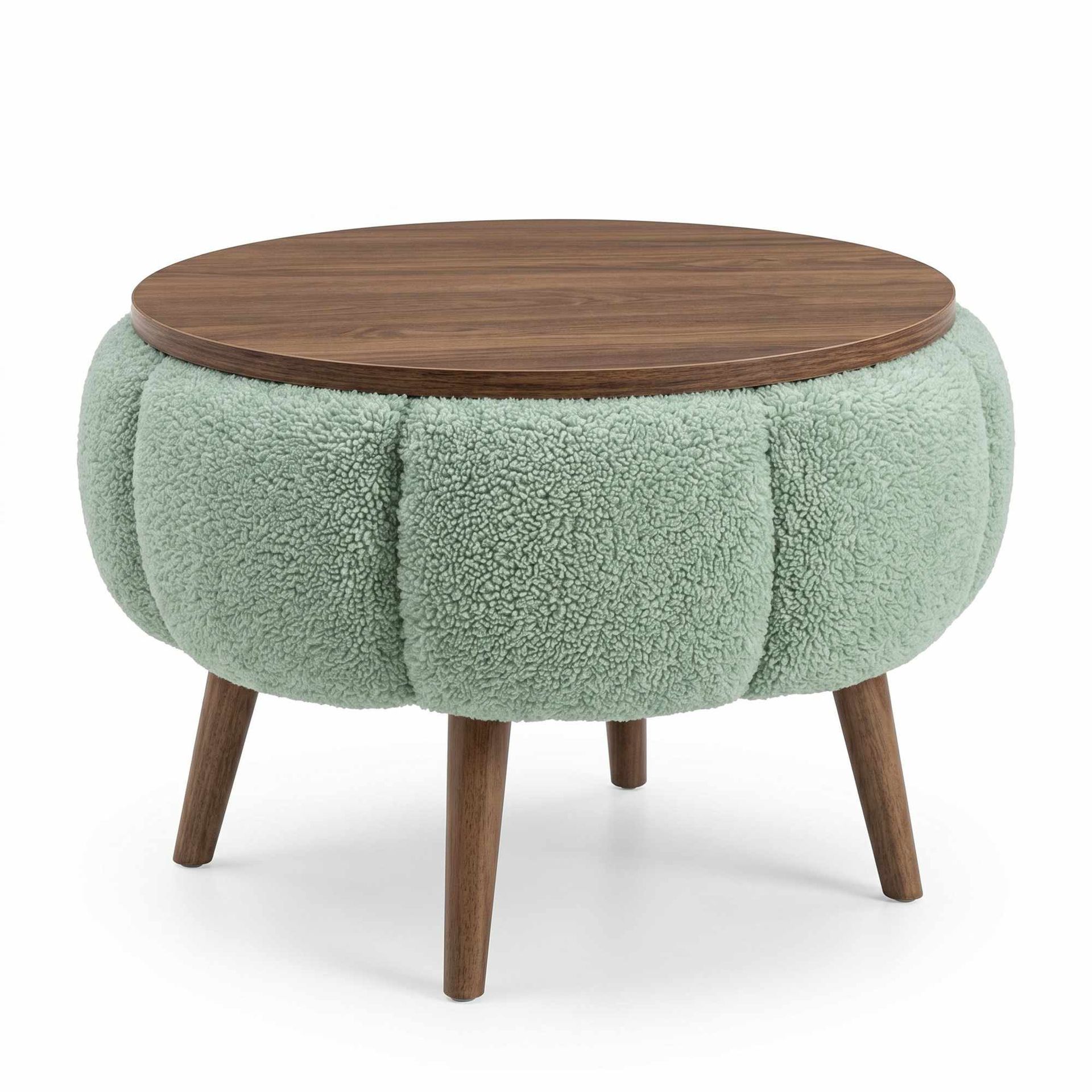 Sidebord Homitis Papatya (Ø45 x H44 cm) Grønn -