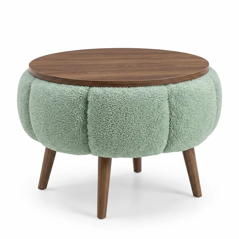 Sidebord Homitis Papatya (Ø45 x H44 cm) Grønn, undefined